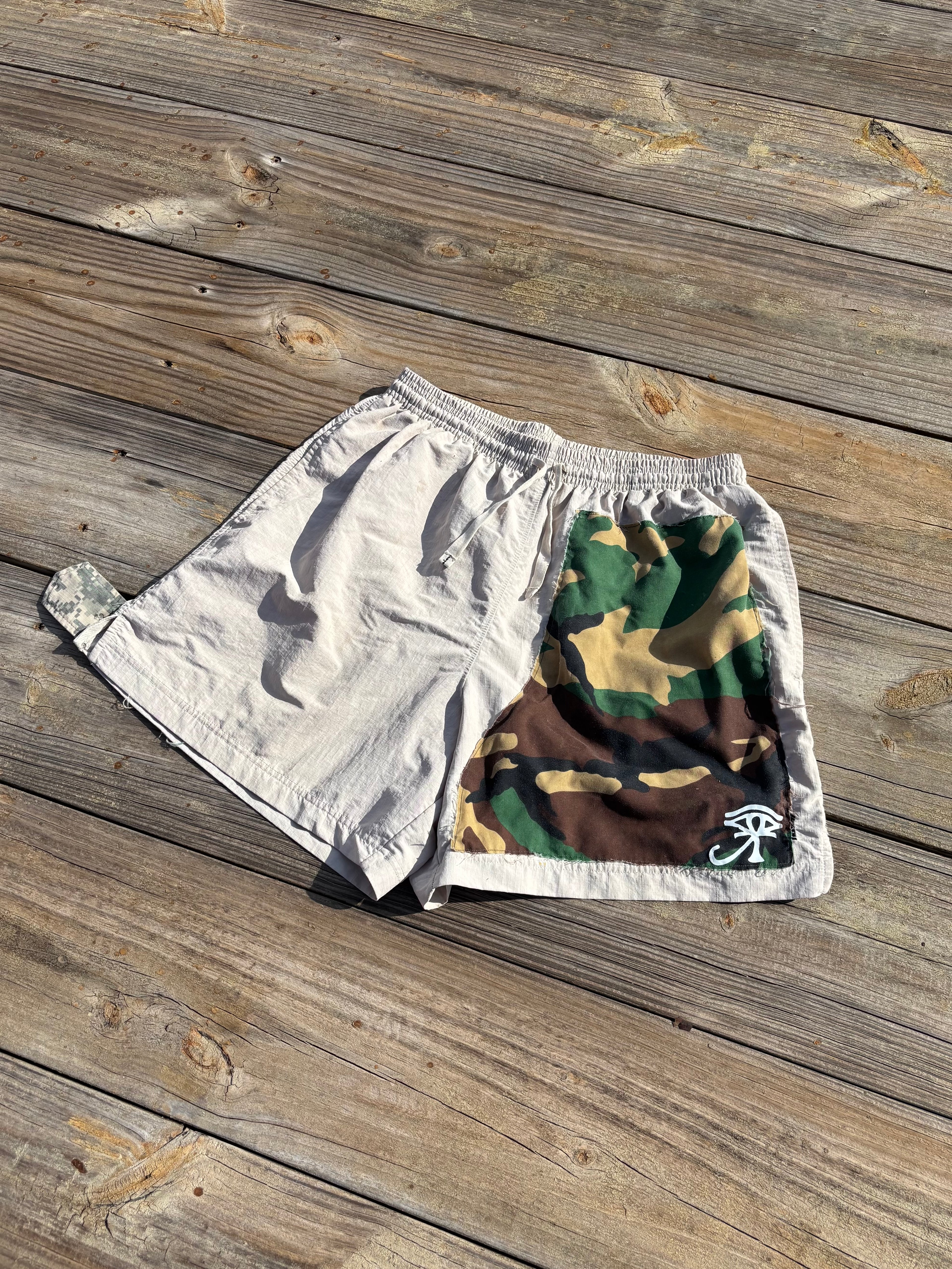 1 of ⇂ HALF CAMO SHORTS