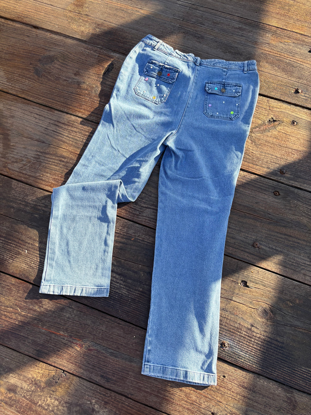 1 of ⇂ POCKET SHINE JEANS