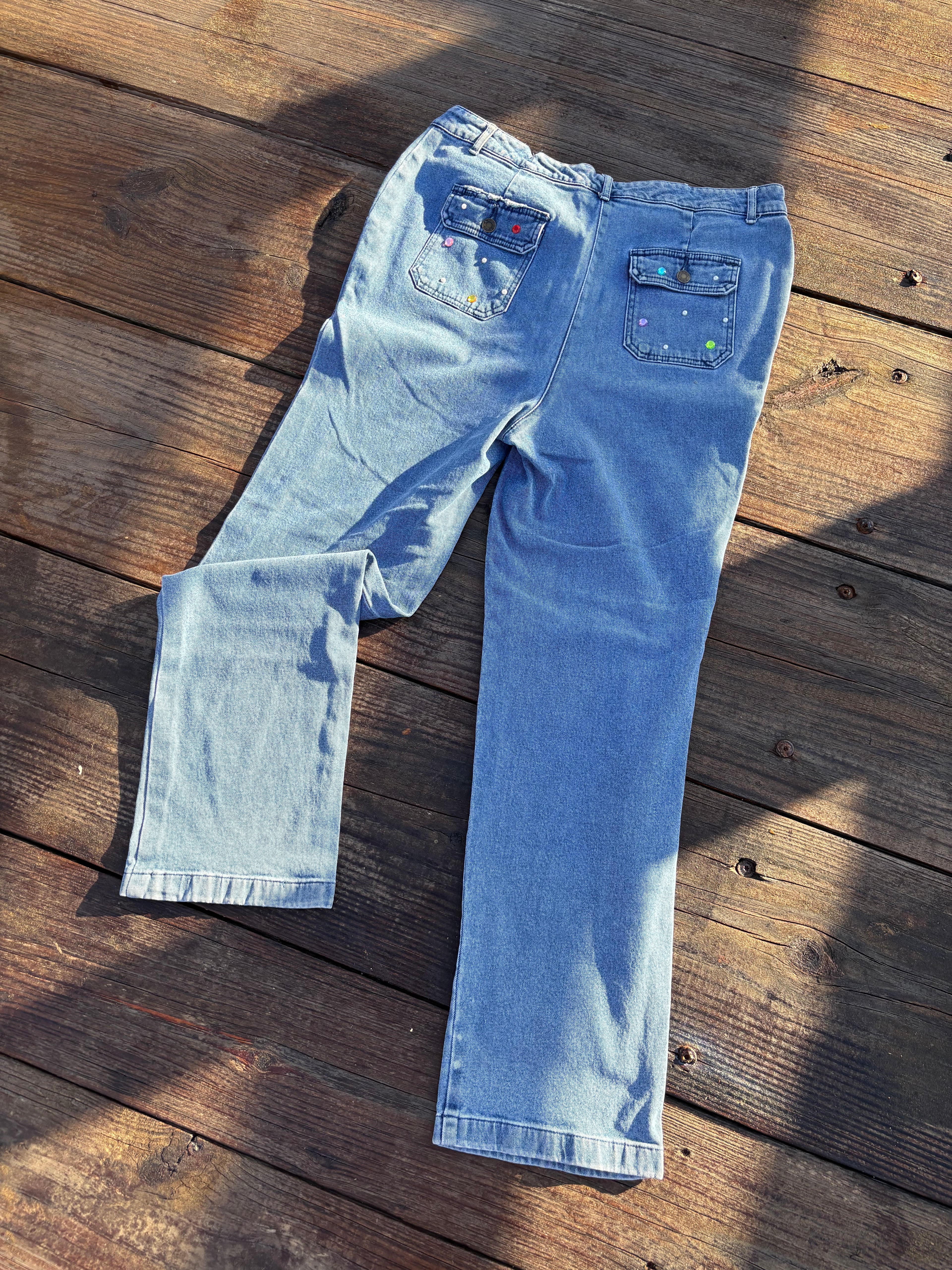 1 of ⇂ POCKET SHINE JEANS