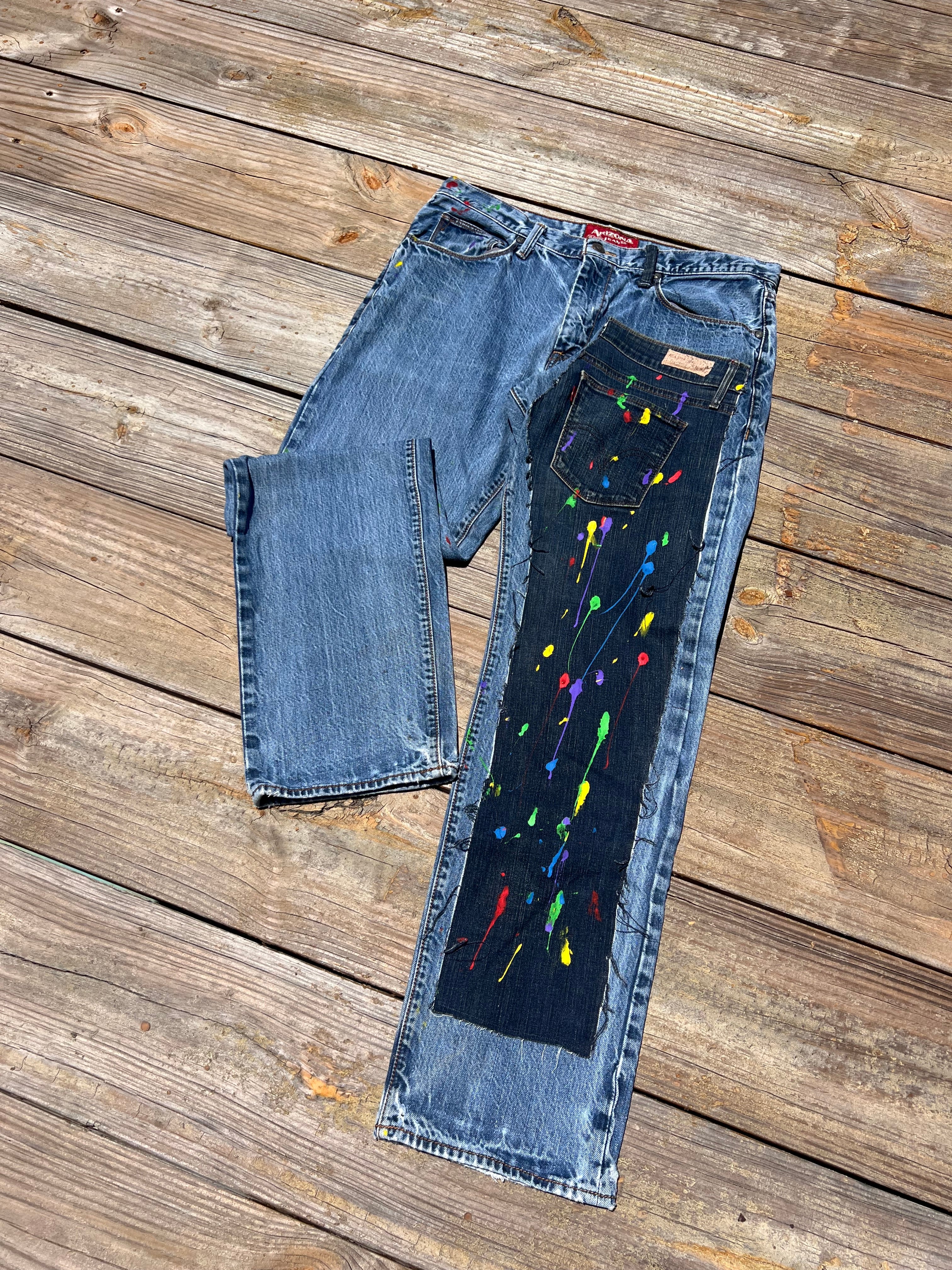 1 of ⇂ HALF PAINT JEANS