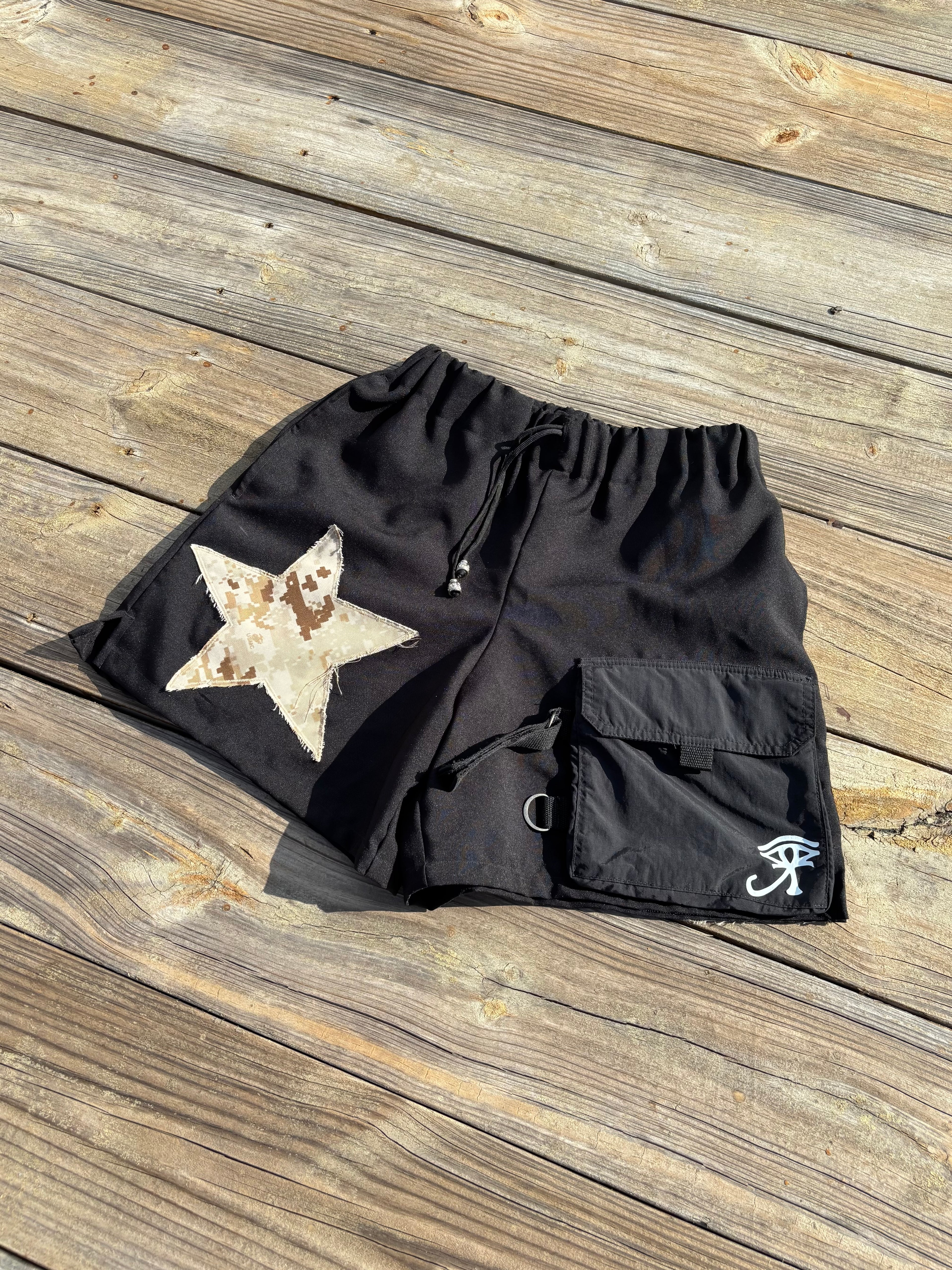 1 of ⇂ CAMO STAR SHORTS