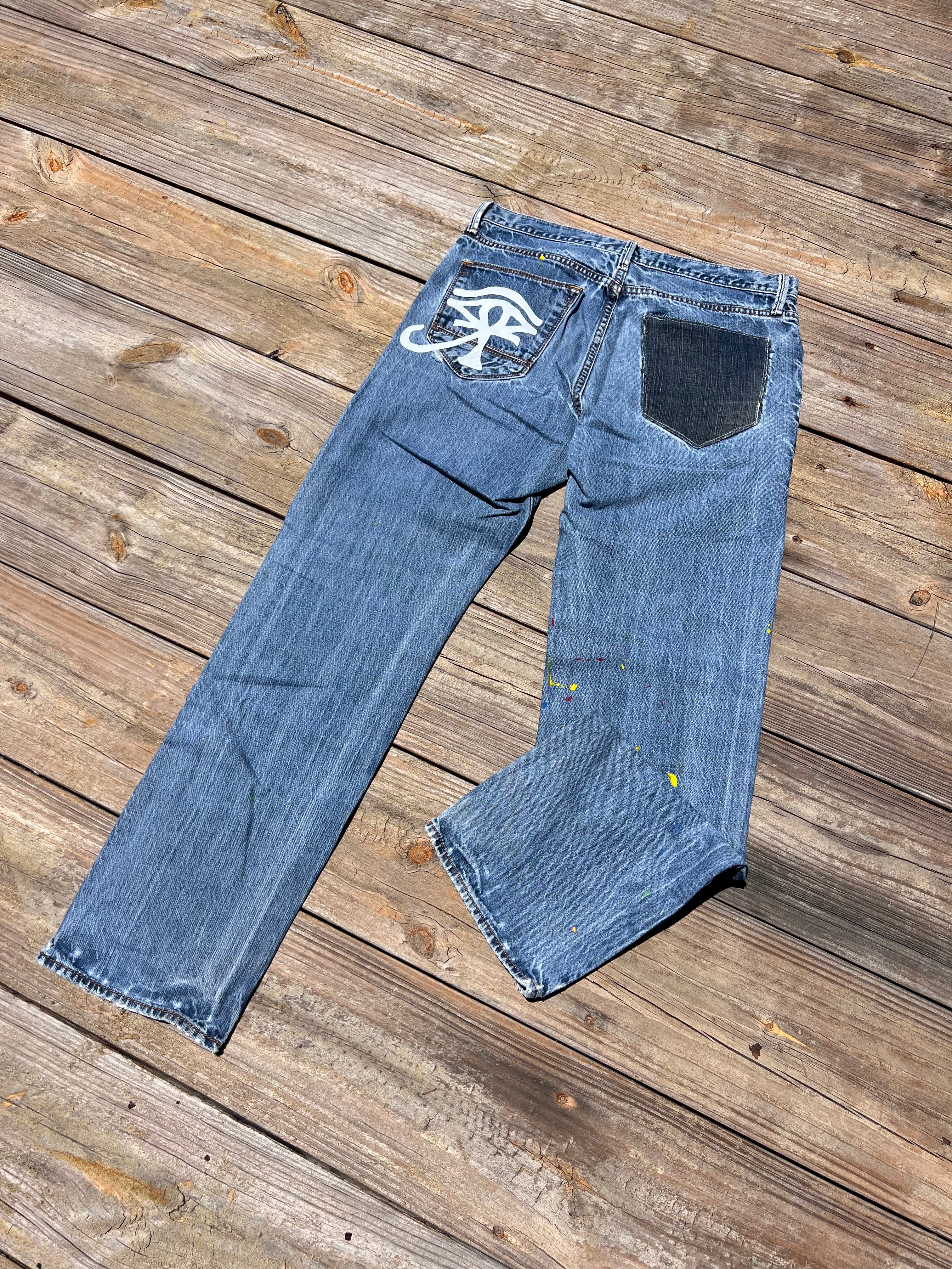 1 of ⇂ HALF PAINT JEANS