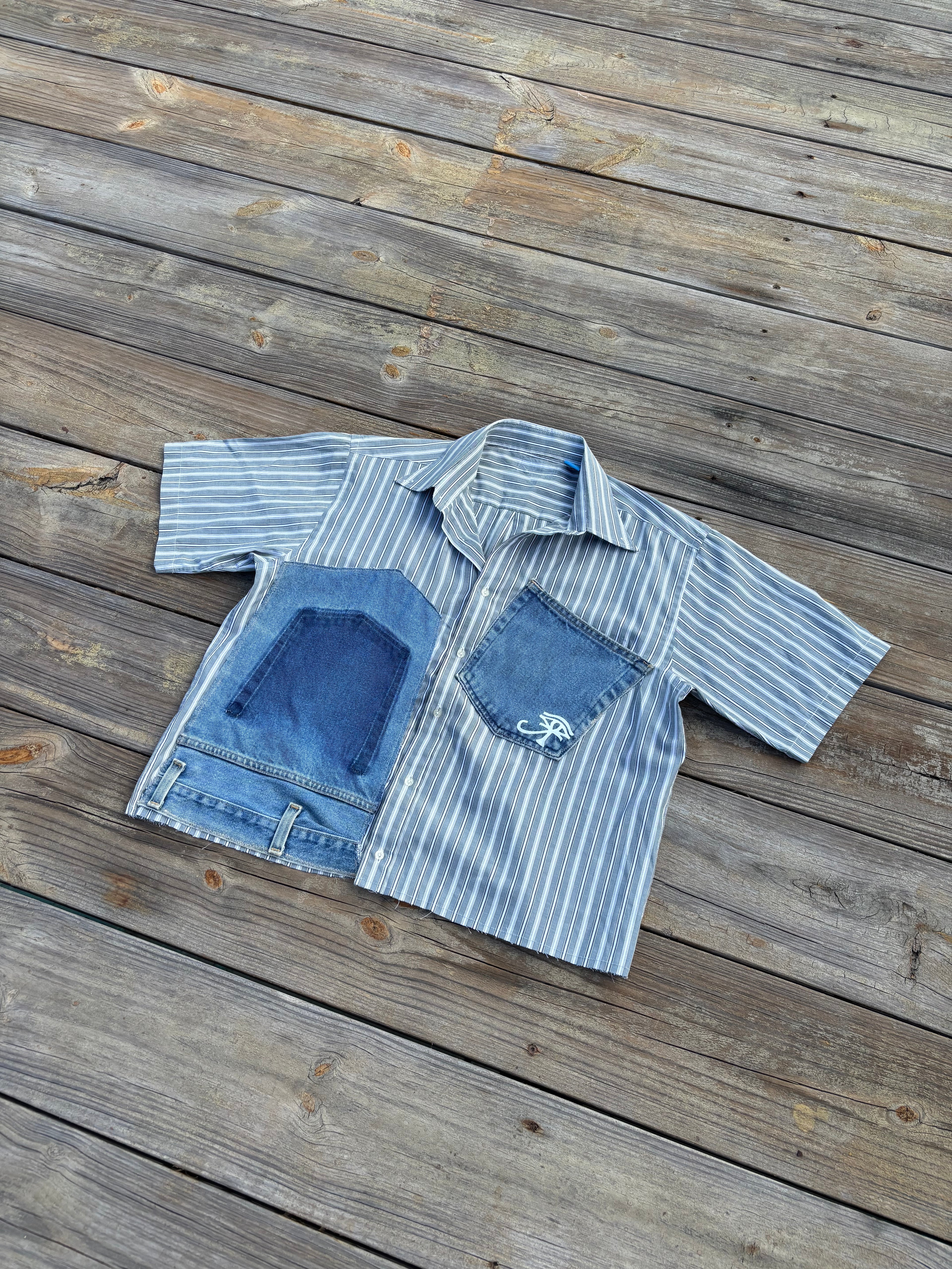 1 of ⇂ DENIM PATCH SHIRT