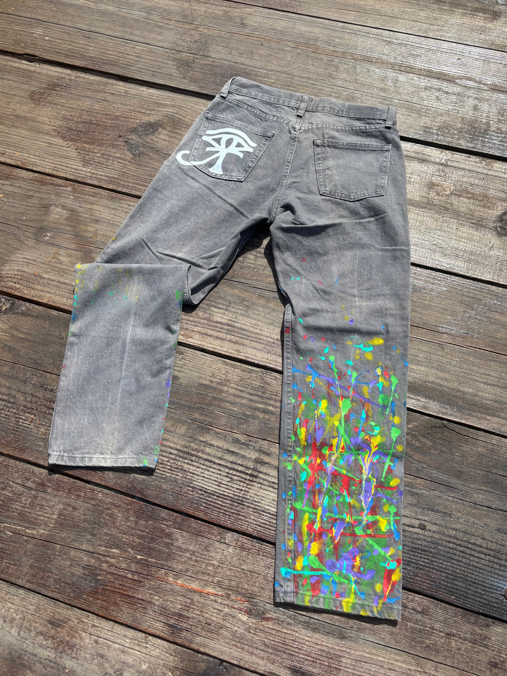 1 of ⇂ PAINTED JEANS