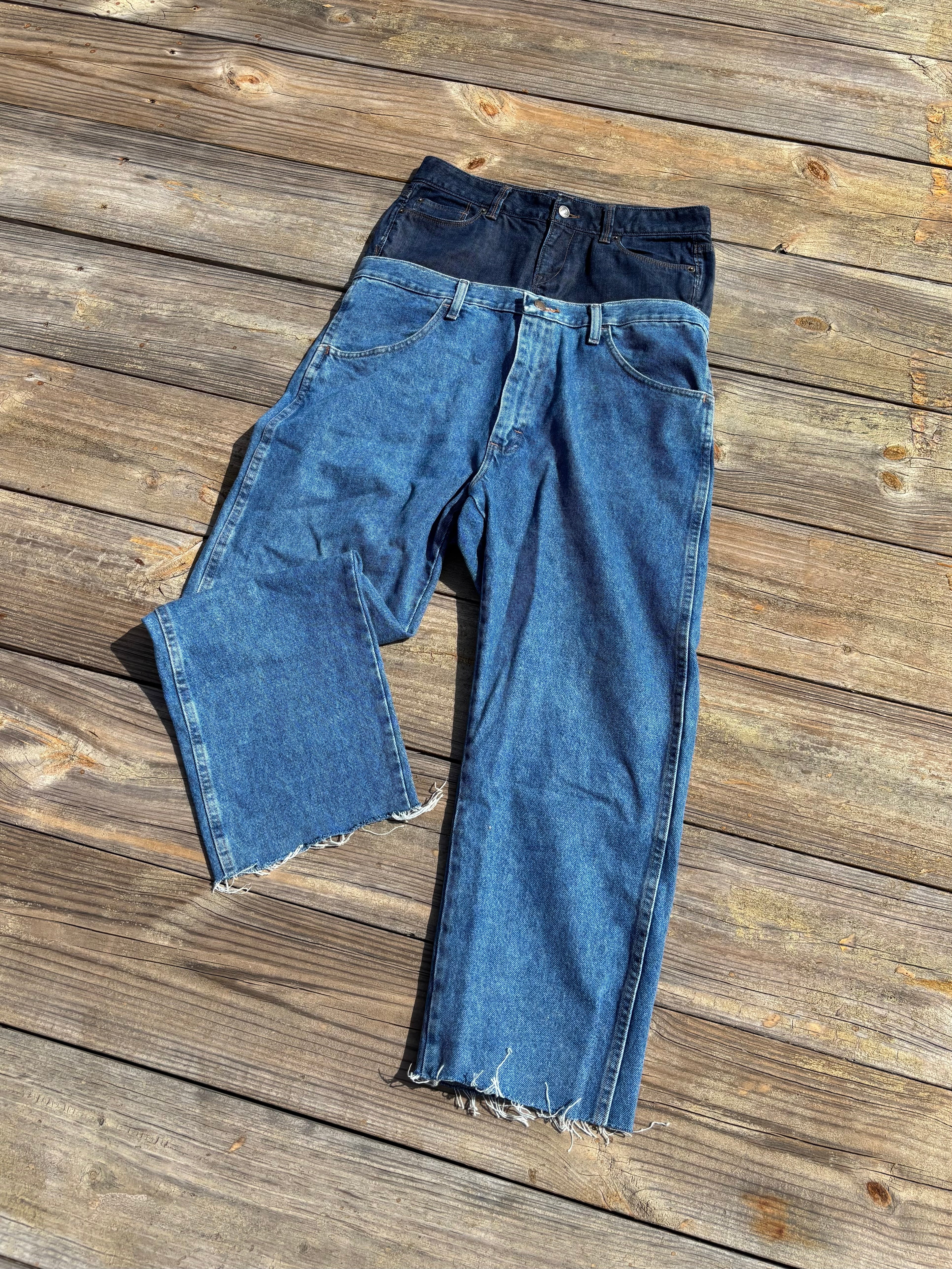 1 of ⇂ HALF DENIM JEANS