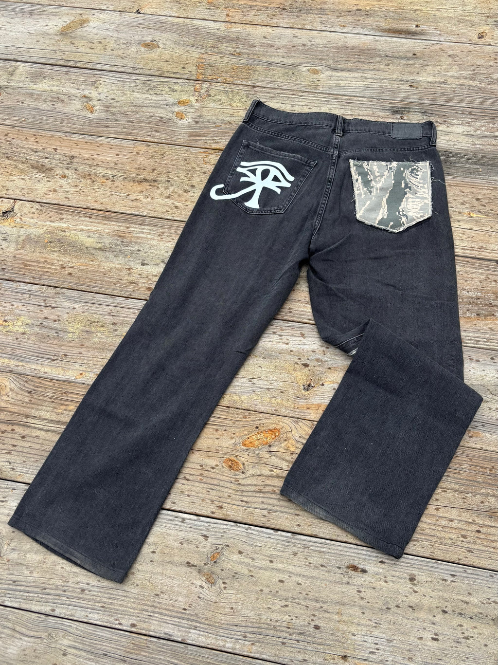 1 of ⇂ CAMO LEG JEANS