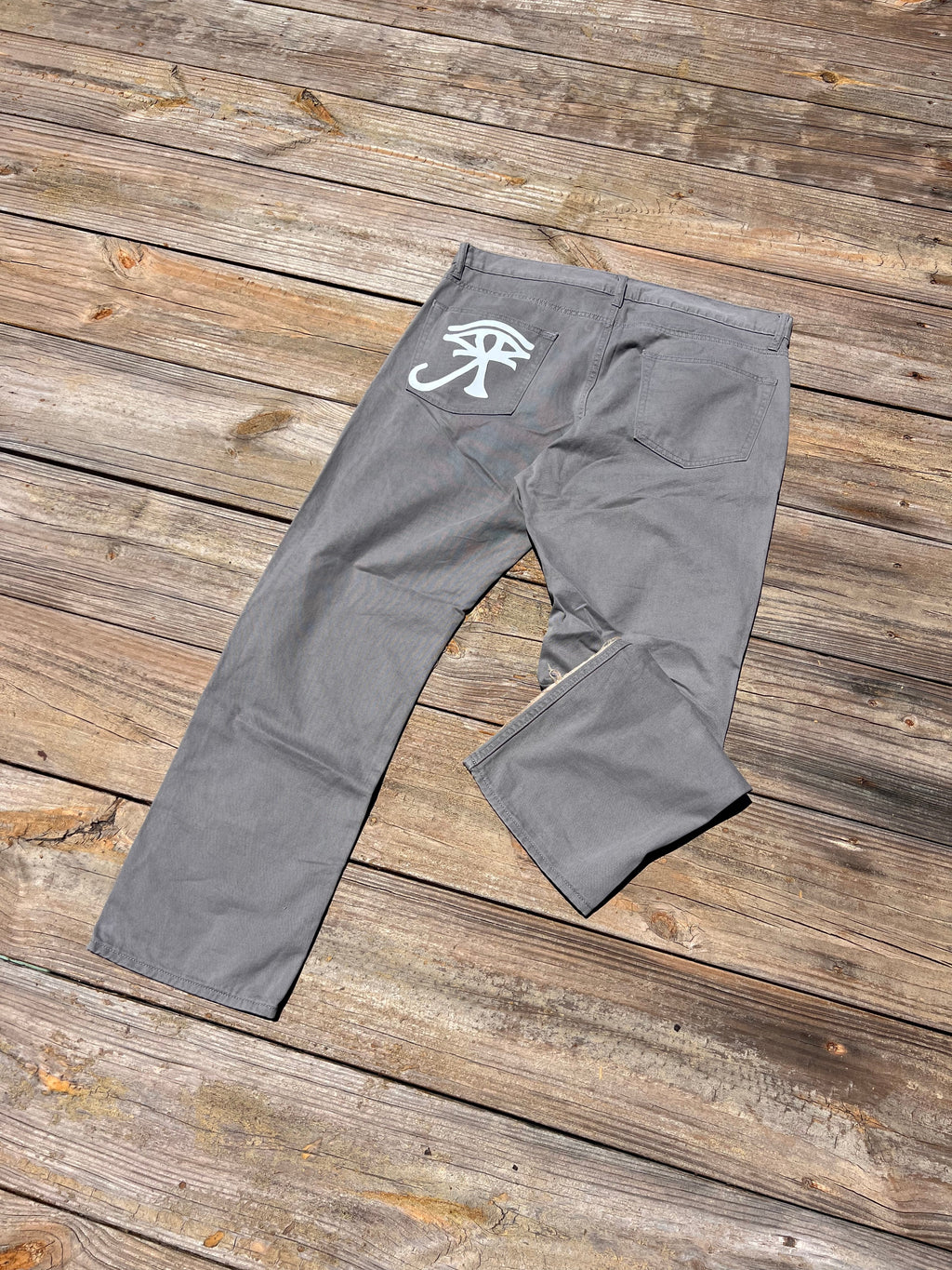 1 of ⇂ REVERSE BEIGE JEANS