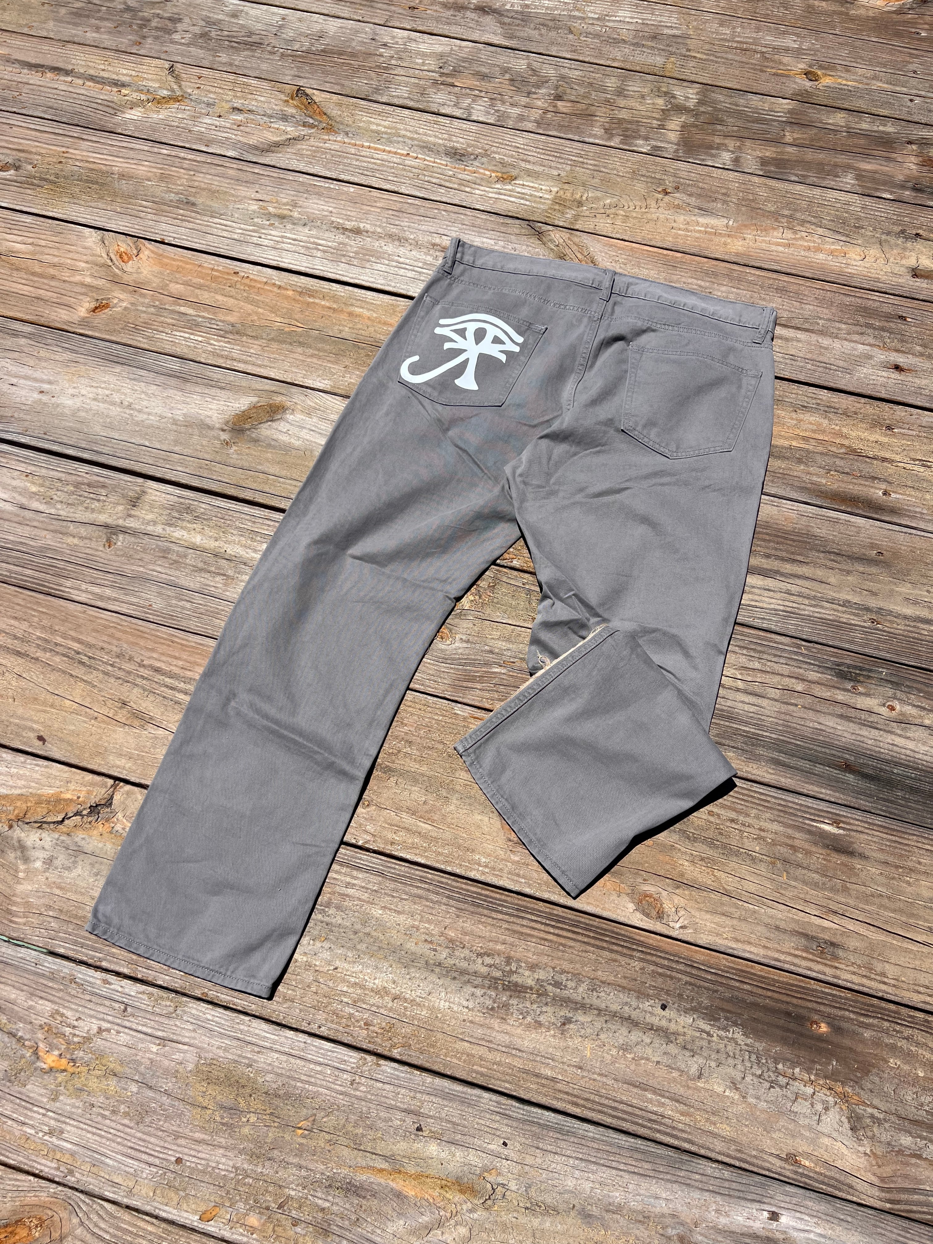 1 of ⇂ REVERSE BEIGE JEANS
