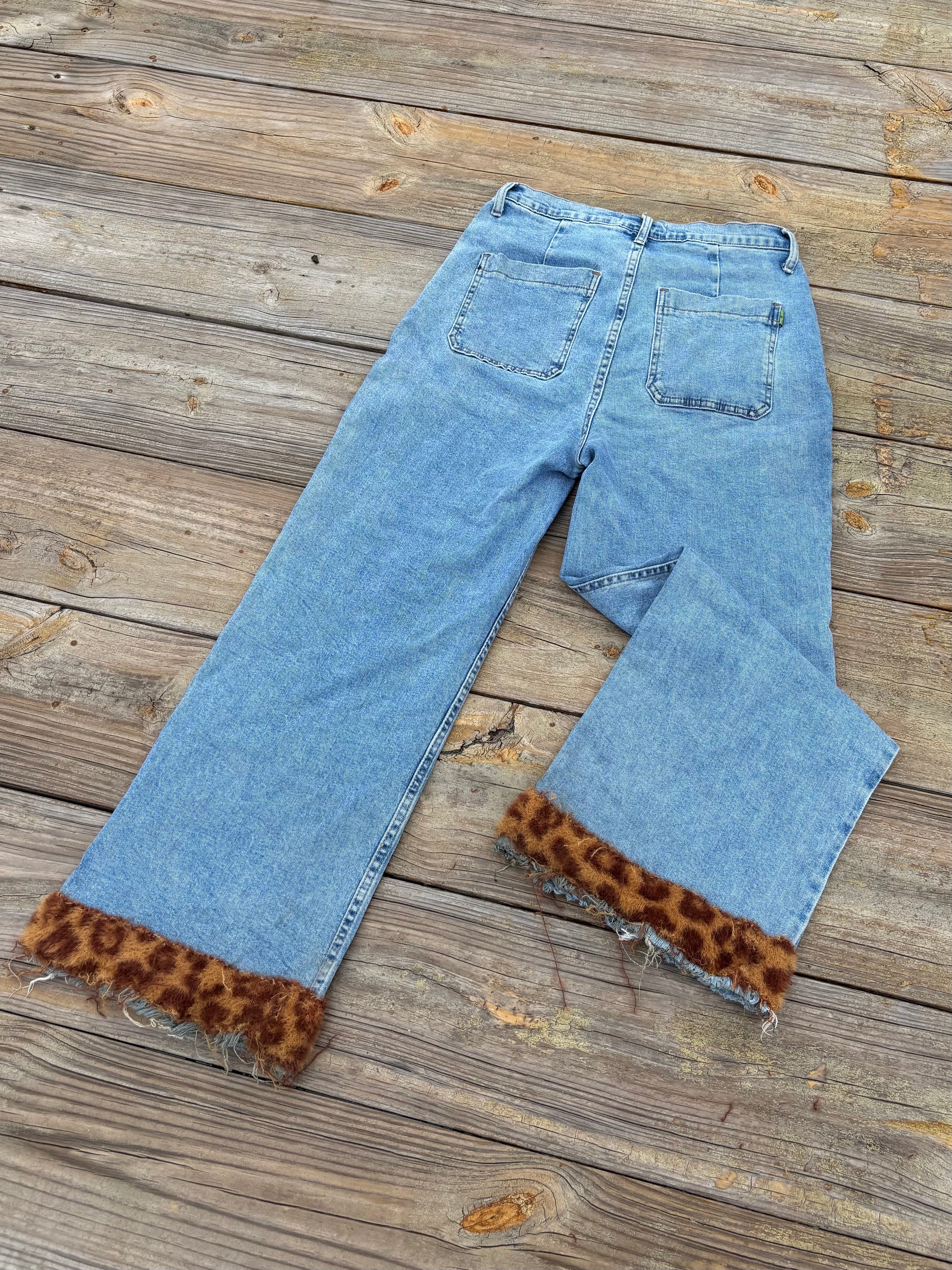 1 of ⇂ LEOPARD JEANS