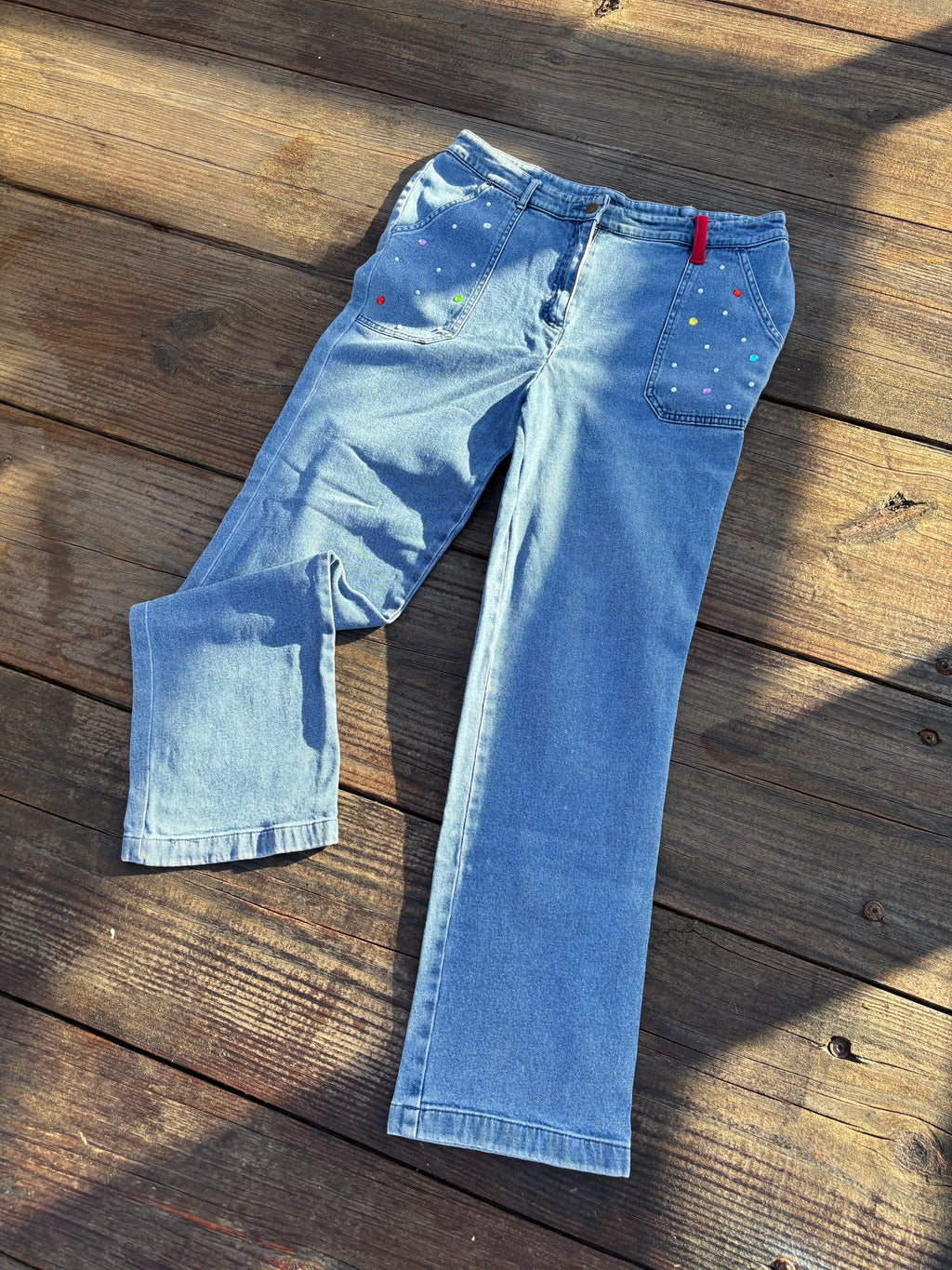 1 of ⇂ POCKET SHINE JEANS