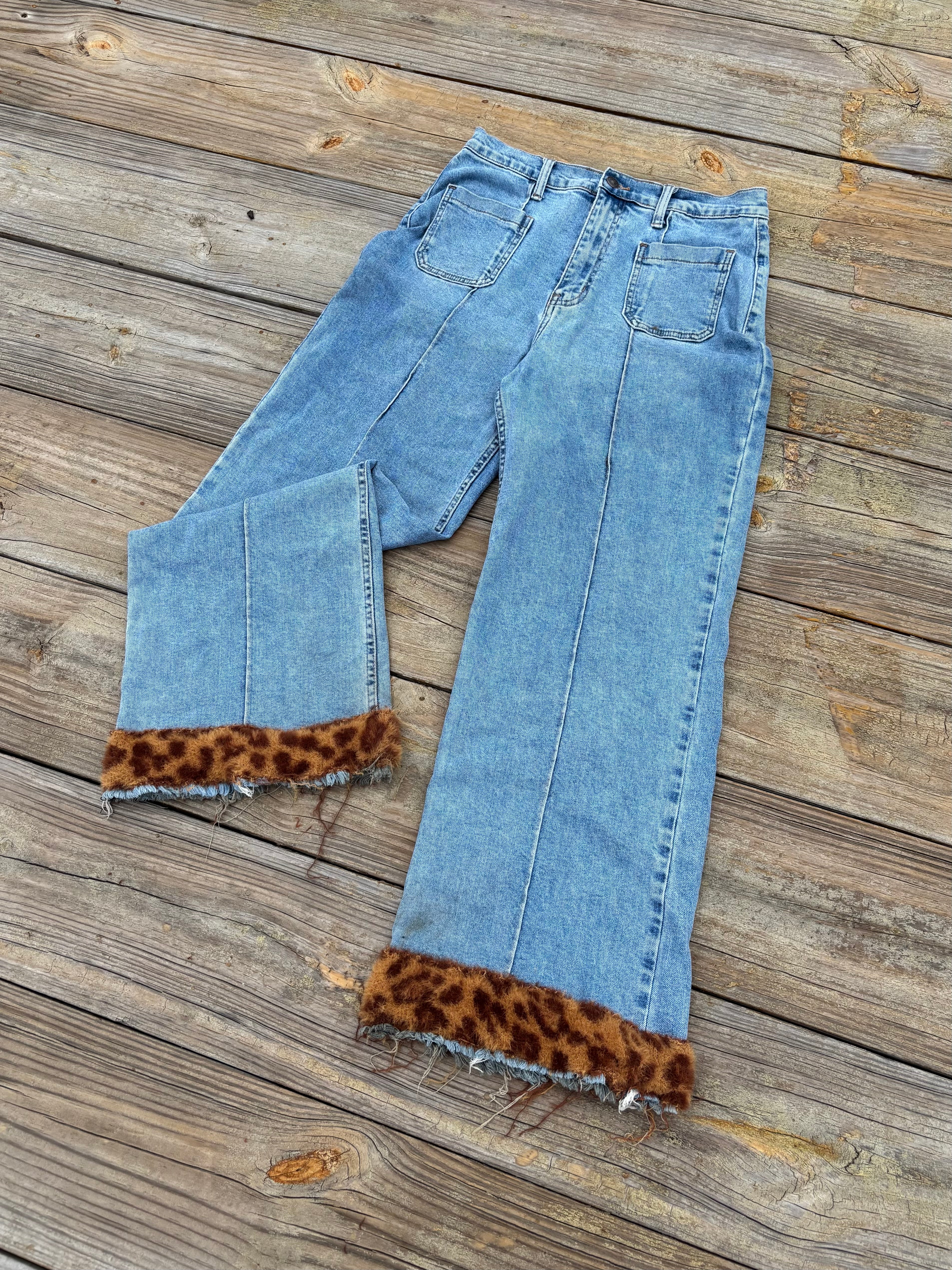 1 of ⇂ LEOPARD JEANS